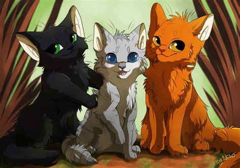 Warriors: The Power of Three Cute Kitties(re-draw) by FeyNeko on DeviantArt