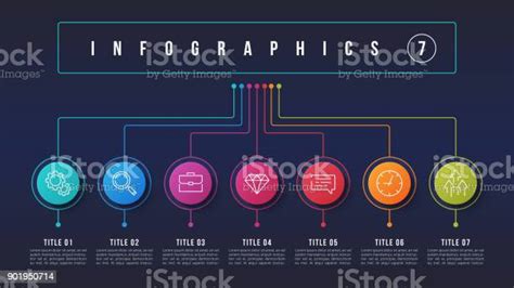 Vector 7 Options Infographic Design Structure Chart Presentation Template Stock Illustration ...