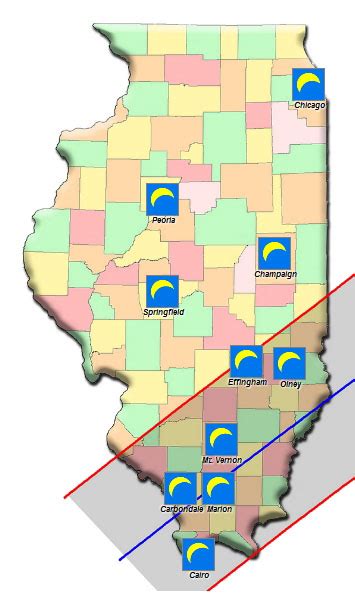 Illinois Eclipse viewing information for the Great North American Eclipse of April 8, 2024 ...