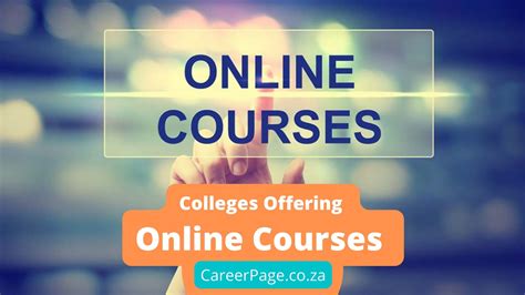 Colleges Offering Online Courses in South Africa | Learn Remotely-Have Peace of Mind ...