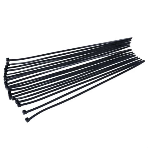 1000pcs Black Self Locking Nylon Cable Ties Zip Tie Fasteners for Wires and Hoses Length 300mm ...