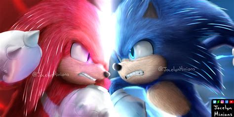 Sonic Vs Knuckles Sonic Movie2 by JocelynMinions on DeviantArt