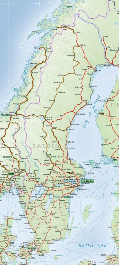 Sweden Train Map - ACP Rail