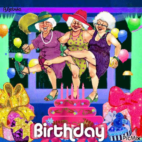 Dancing Grannies Happy Birthday To You gifs birthday happy birthday birthd… | Birthday wishes ...