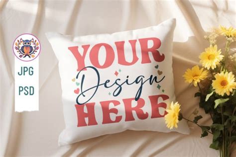 Pillow Mockup Sublimation Graphic by Crafty Corner · Creative Fabrica