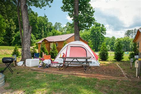 Campsites at Ela Campground located in Bryson City, NC