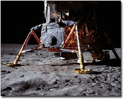 APOLLO 11 LUNAR MODULE ON MOON NASA 11x14 SILVER HALIDE PHOTO PRINT | eBay