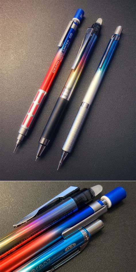 PENTEL Graph 1000 Limited 0.5mm 2020 Korea blue-red edition, PILOT ...