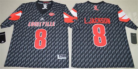 Cheap Louisville Cardinals 8 Lamar Jackson Black Jersey for sale