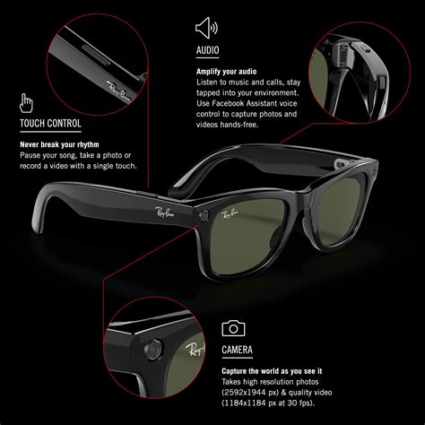 Ray-Ban Stories | Wayfarer Smart Glasses with Photo, Video & Audio- Buy ...