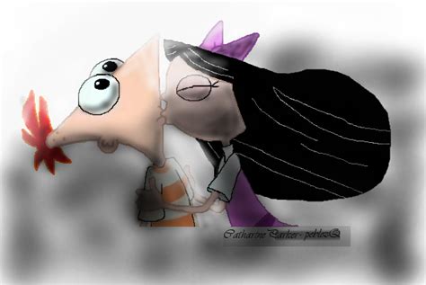 Phineas and Isabella Kissing Art - Phinbella Fan Art (24368800) - Fanpop