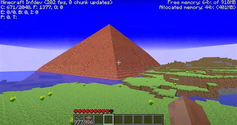 The Brick Pyramid in Minecraft