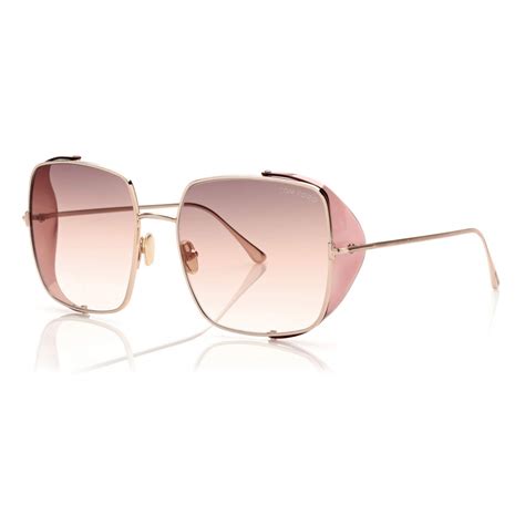 Tom Ford - Toby Sunglasses - Occhiali da Sole Pilota - Oro Rosa - FT0901 - Occhiali da Sole ...