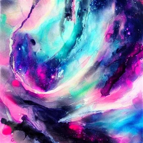 abstract ink and acrylic painting, pouring, sprays, | Stable Diffusion | OpenArt