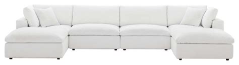 Cloud Couch, U-Chaise Cloud Sectional Sofa Set, Modular 6Piece Dream Couch - Transitional ...