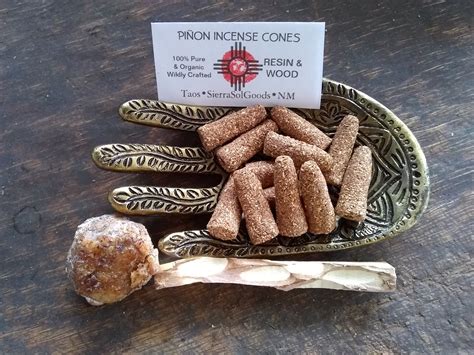 Piñon Incense Cones-piñon Resin-piñon Wood-herbal Root-hand - Etsy