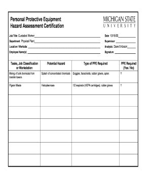 Ppe Issue Form - Fill and Sign Printable Template Online