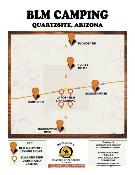 Looking for BLM Camping in Quartzsite? Map has 14 day FREE Camping ...