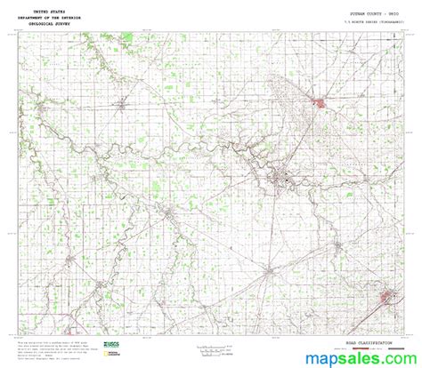 Putnam County, OH Topo Wall Map by MarketMAPS - MapSales