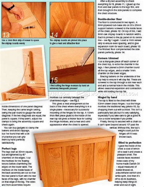 Blanket Chest Plans • WoodArchivist