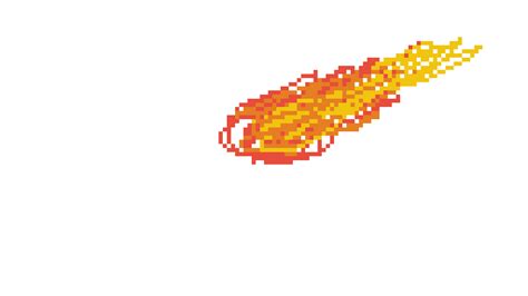 Fireball Pixel Art Gif