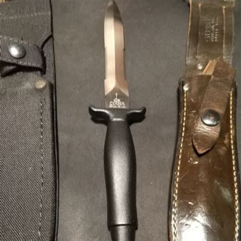 GERBER MARK II KNIFE W/CORDURA SHEATH AND VINTAGE OLIVE GREEN LEATHER PT2 SHEATH | #4603393174