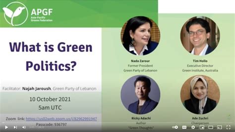 What Is Green Politics? Discussion With Asia Pacific Greens | Green Institute