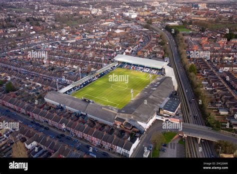 Vista aérea del estadio del club de fútbol de la ciudad de Luton Fotografía de stock - Alamy