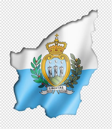 Premium PSD | San marino flag map