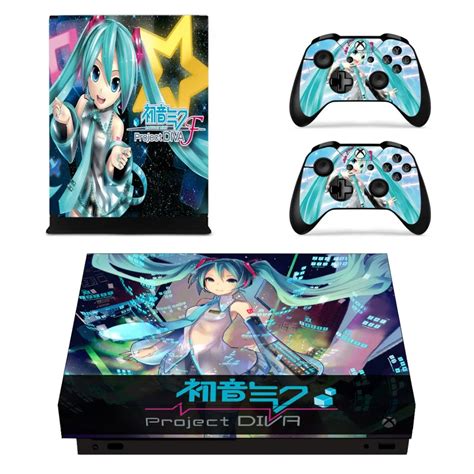 Anime Cute Girl Hatsune Miku Xbox One X Skin Sticker Cover ...