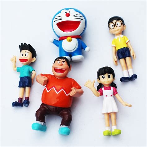 5Pcs/set Doraemon Figures Nobita Sizuka Takeshi PVC Figure Doll Toys 5 - Supply Epic