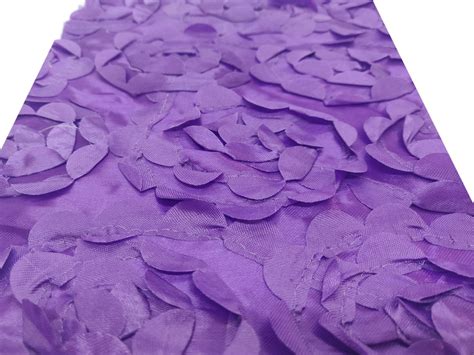 50 x 102'' Purple Rosette Tablecloth - Elegant Event Essentials