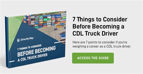 7 Things to Consider Before Becoming a CDL Truck Driver