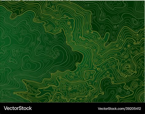 Abstract topographic map in dark green Royalty Free Vector