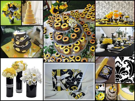 Yellow & Black Wedding