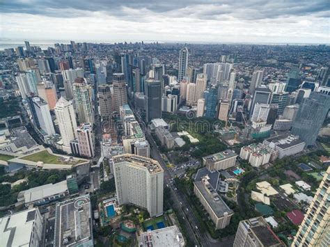 Manila Cityscape, Philippines. Bay City, Pasay Area. Skyscrapers In ...