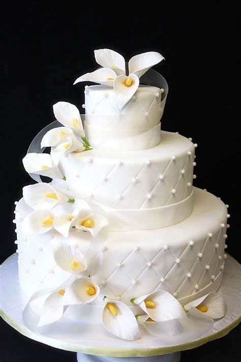 wedding cakes from the 90s with calla lilies - Google Search | Cake ...