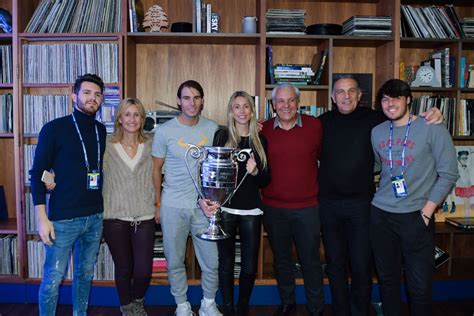 Rafael Nadal and his family pose with year end No 1 trophy in London 2019 ATP Finals – Rafael ...