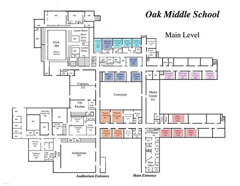 OMS Main Floor Map | Oak Middle School