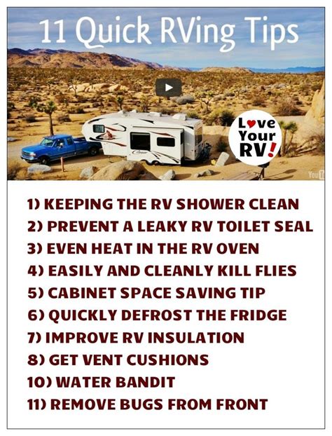 11 Quick Little RVing Tips from a Full Time RVer