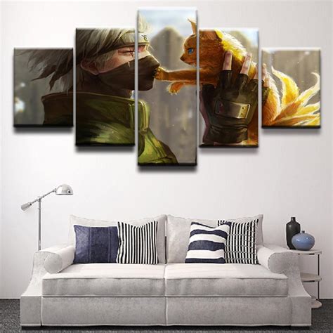 Naruto 12 – Anime 5 Panel Canvas Art Wall Decor – Canvas Storm