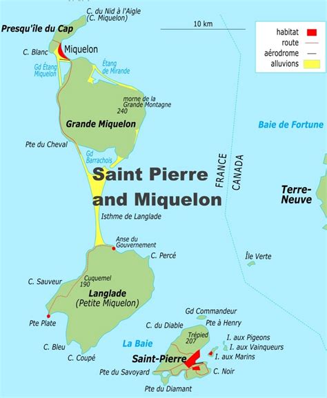 Detailed map of Saint Pierre and Miquelon - Ontheworldmap.com