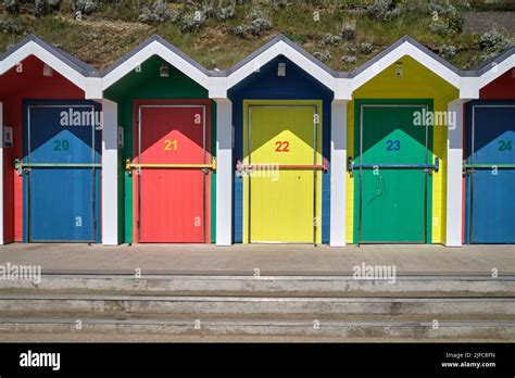 Colourful Beach Huts Barry Island South Wales UK Stock Photo - Alamy