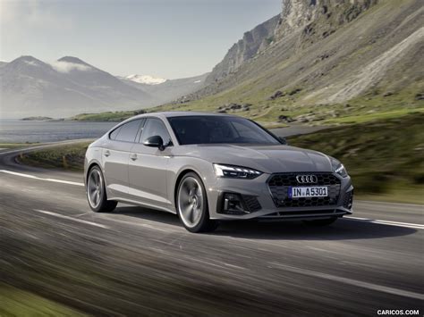 2020 Audi A5 Sportback (Color: Quantum Gray) - Front Three-Quarter | HD Wallpaper #1 | 1920x1080