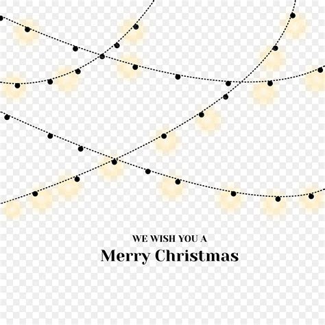 Christmas Light String Vector Hd PNG Images, Vector String Of Christmas Lights, Christmas String ...