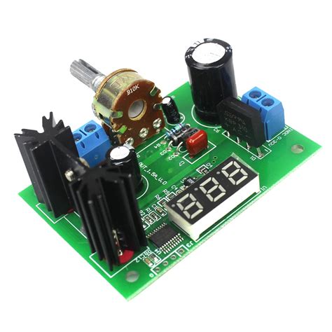 LM317 AC/DC Continuously Adjustable Voltage Regulator Step down Power Supply Module with LED ...