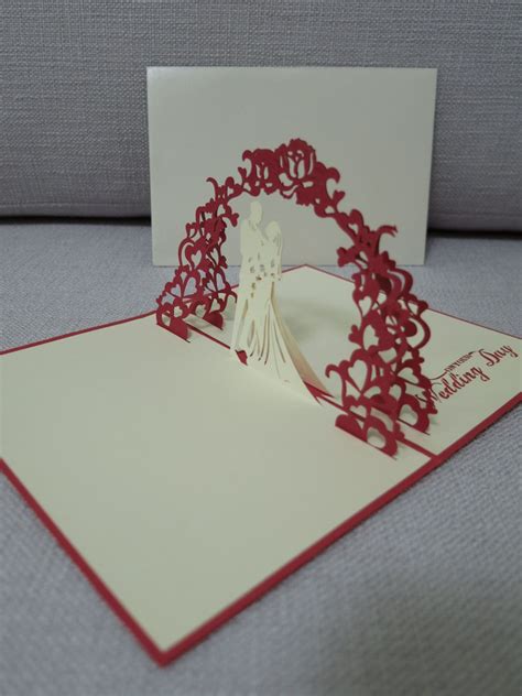 Pop Up Wedding Card Template Free