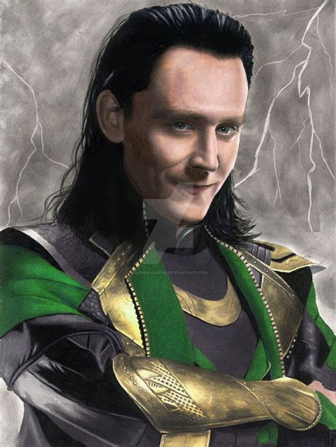 Colored Pencil Drawing of Loki by JasminaSusak on DeviantArt | Colored ...