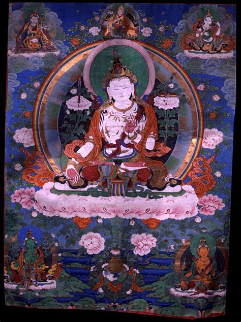 White Manjushri Tibetan Art, Thangka, Bodhisattva, Mandara, Buddhist Art, Wisdom, Painting ...