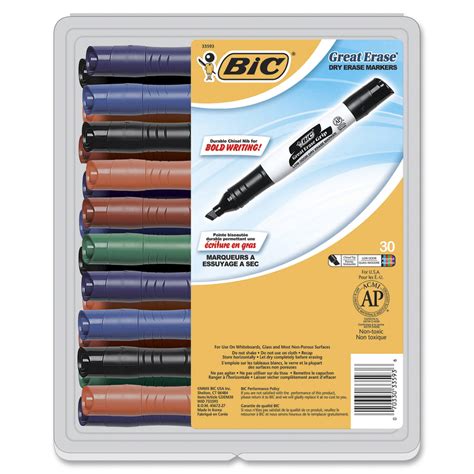 BICGDEM30ASST : BIC® Intensity Low Odor Dry Erase Marker, Broad Chisel ...